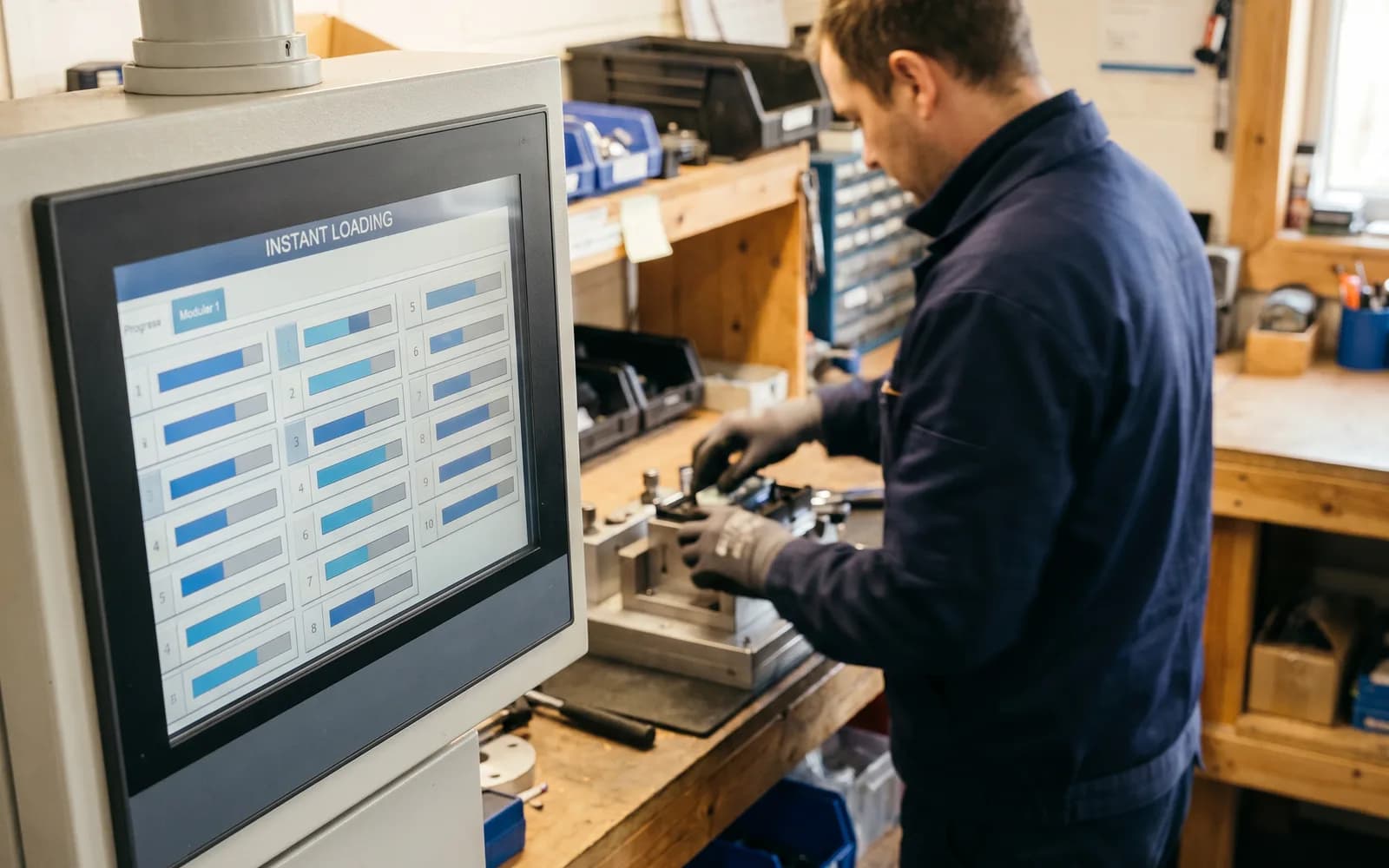 Montagebandschirm mit blitzschnellen Ladezeiten – Performance-Caching