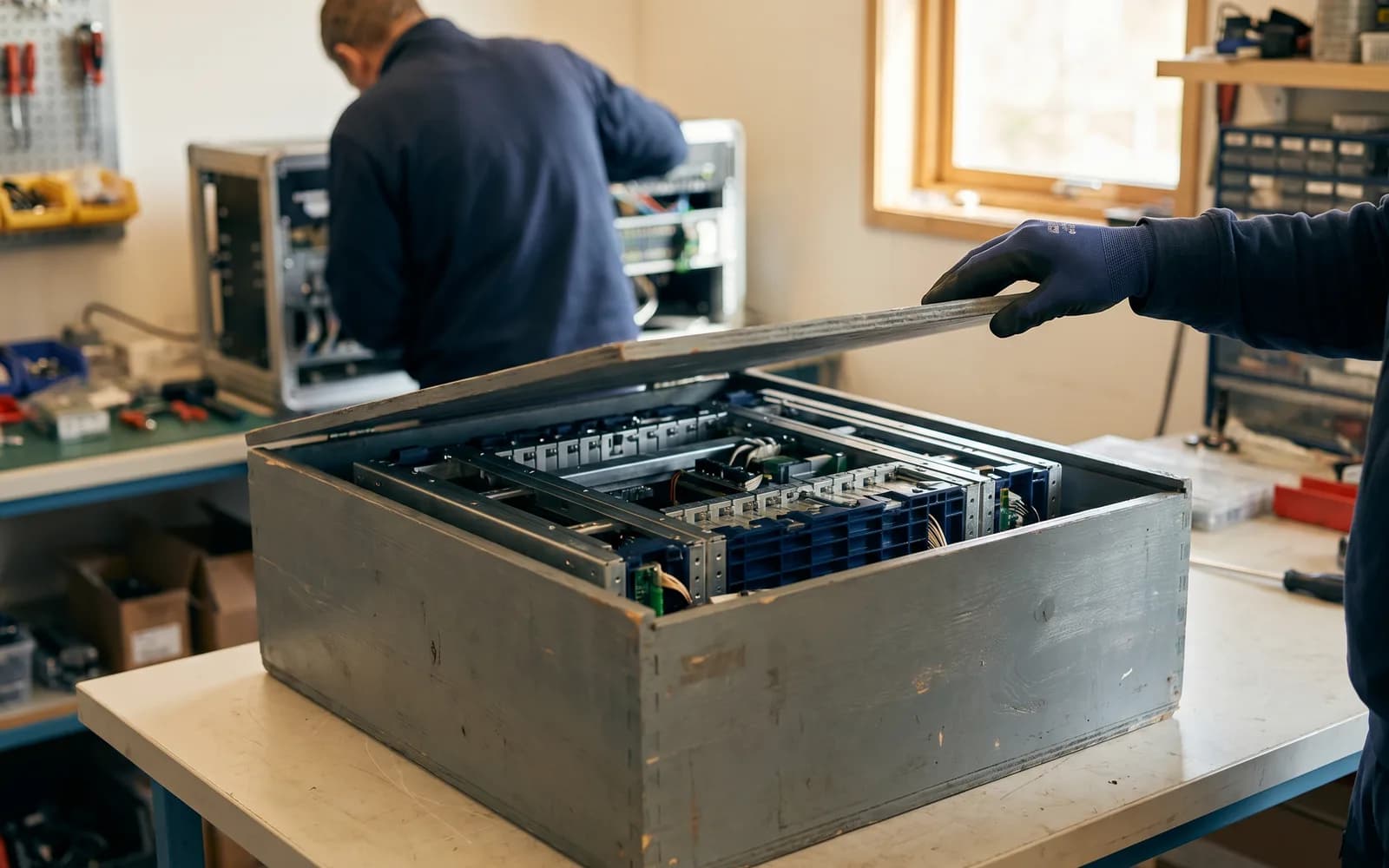 Geschlossene Blackbox wird geöffnet, geordnetes Innenleben – erklärbare Automatisierung